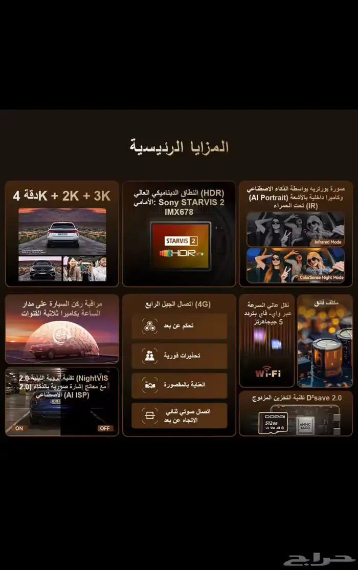 داش كام DDPAI Z90 pro مع التركيب 3