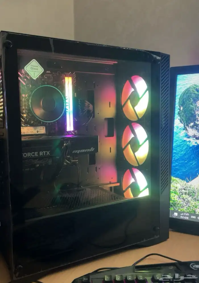 بي سي RTX5060 بقراطيسه وكرتونه 0