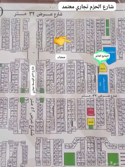 للبيع نص ارض في مخطط حي النور 6ج س الجزء أ مساحه 250متر ش16م index