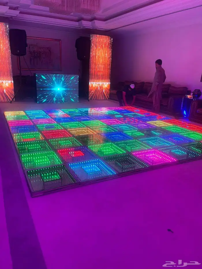 مسرح أضاءت استيج زجاز ملون بلاضات 1