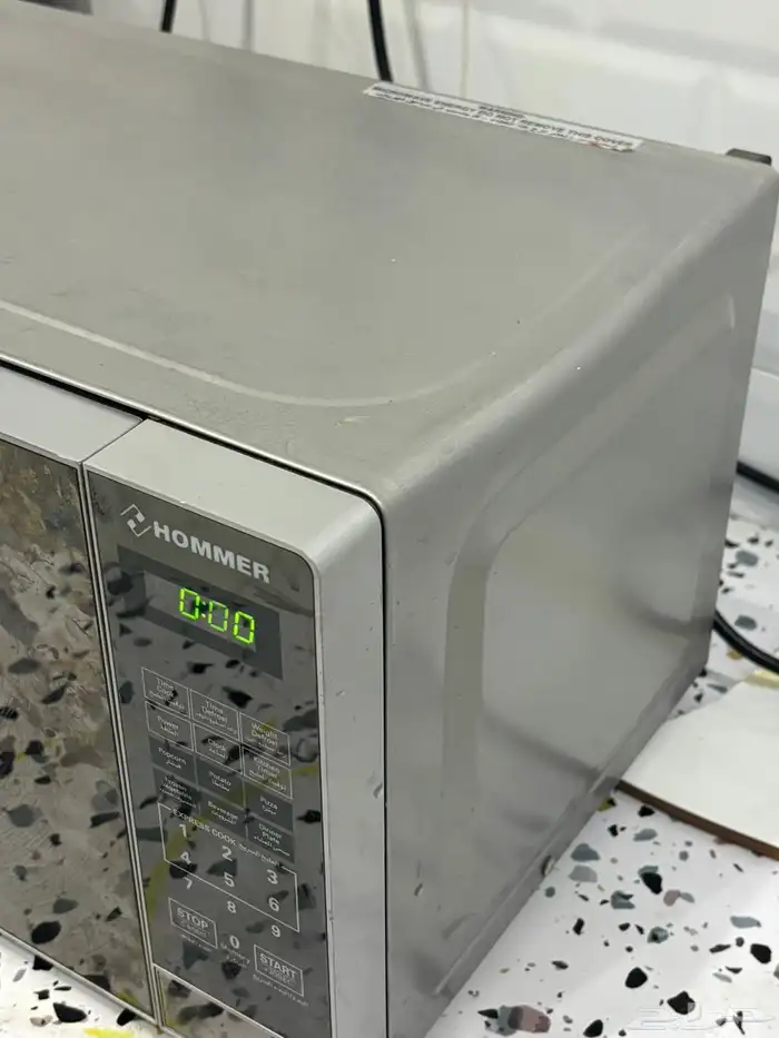 مايكرويف من شركة هومير مستخدم قليل نظيف شغال 1