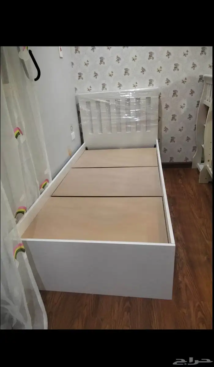 سرير نفر وخشبي مع مرتبة نفر ونص   مع مرتبة متوفر جديد تما 6