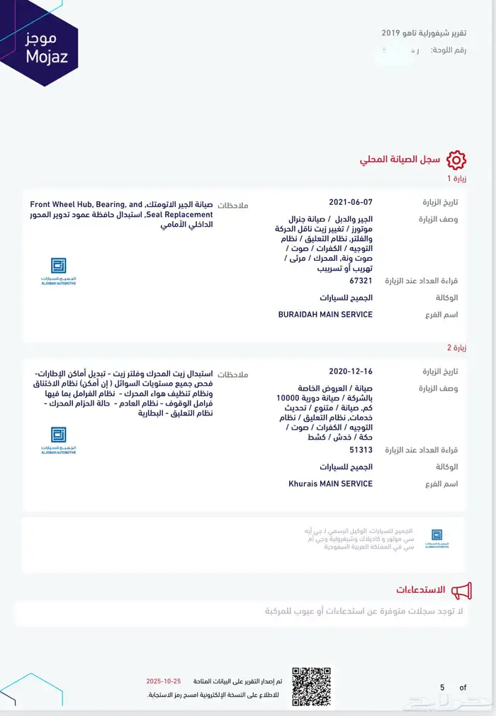 شفروليه تاهو موديل 2019 LT مطور 42