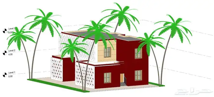 تصميم هندسي بيوت استراحات مكاتب فنادق حدائق 1