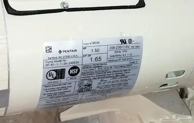 للبيع   نظام فلتر ومضخة مسبح رملي متكامل من PENTAIR index