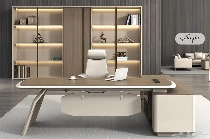مكتب مدير فخم مودرن مكتب العمل وركستيشن بارتيشن دولاب كراسي 0