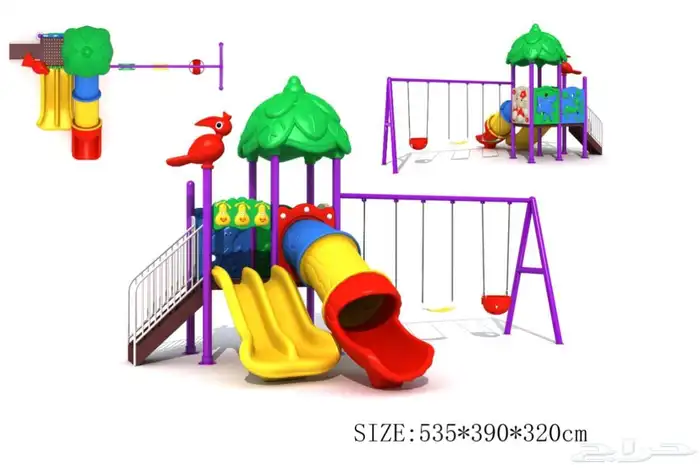 مراجيح زحاليق العاب اطفال خارجية نوعية ممتازة ضد الصدا 7