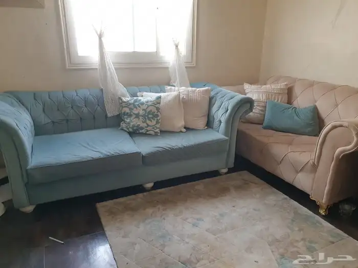 كنب 4 قطع 2 كبير 2 وسط نظيف ب200 0