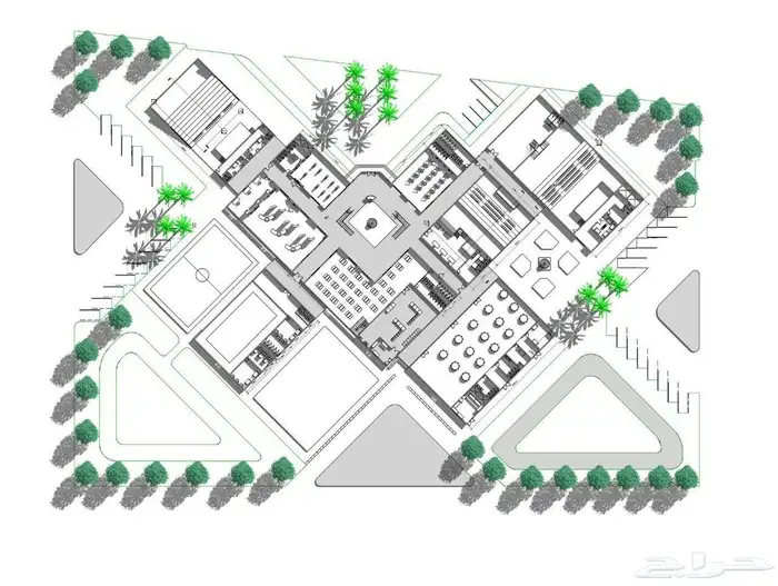 تصميم هندسي بيوت استراحات مكاتب فنادق حدائق 0