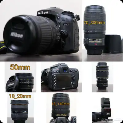 كاميرا مع كامل اغراضها نيكون D7100 index