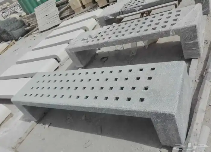 كراسي خرسانية حاويات نفايات جلسات 48