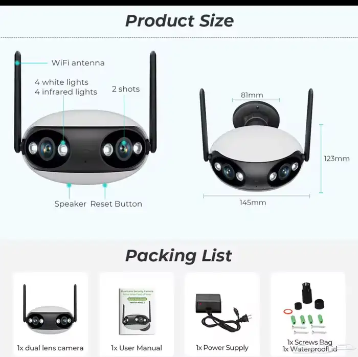 كامرة مراقبه منزلية احترافيه 4K جاهزه بالتعديل 6