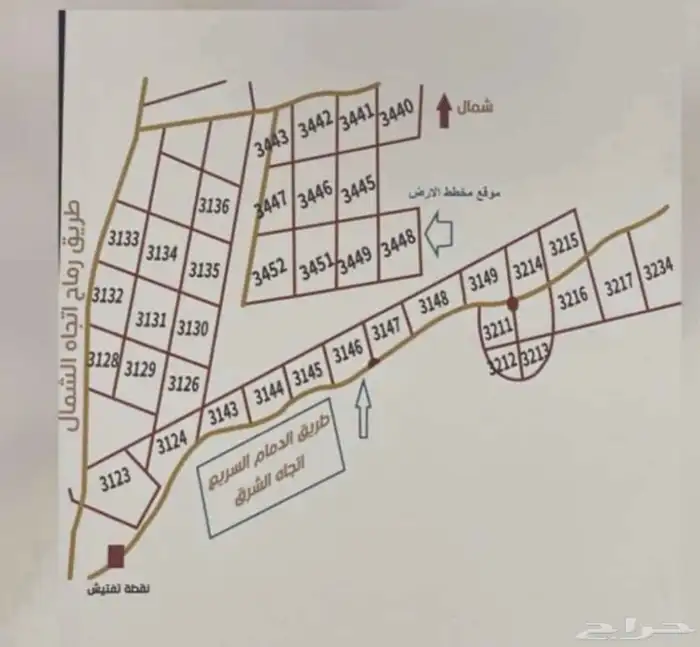 للبيع اراضي مخططات شرق الرياض مفرق رماح طريق الدمام 1