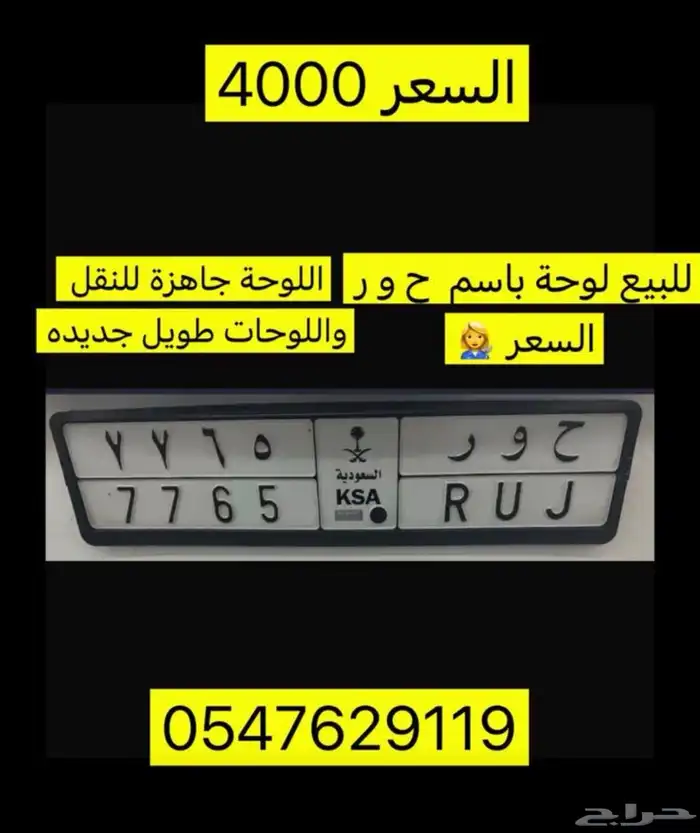 لوحة باسم حور 0