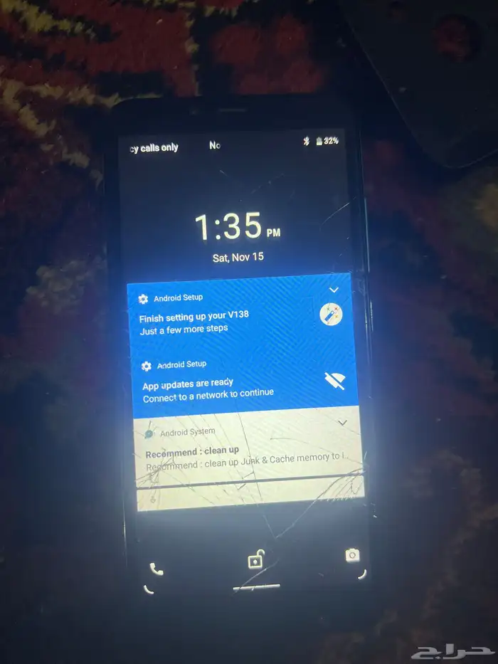 للبيع جوال مكسور شاشته ما استخدمه مره 2