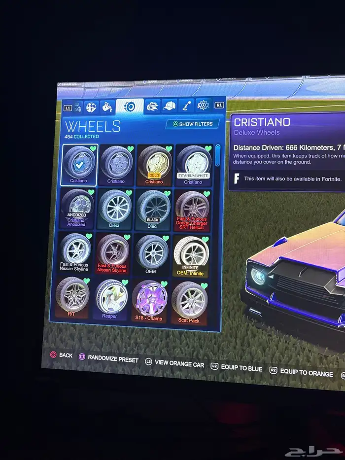 حساب روكيت ليق في قراند  حساب فورت 8