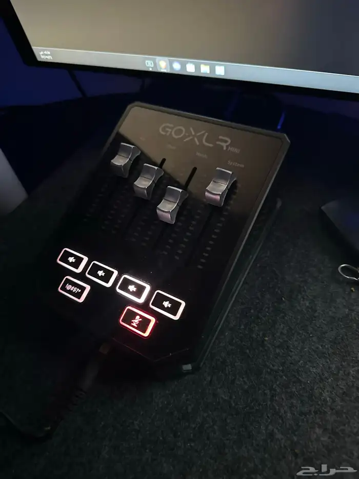 مكسر goxlr   سماعة سنهايزر   ستاند   مايك رود 0