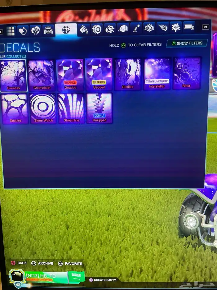 حساب للبيع سوني فيه أشياء نادرة في روكت و فورت 3