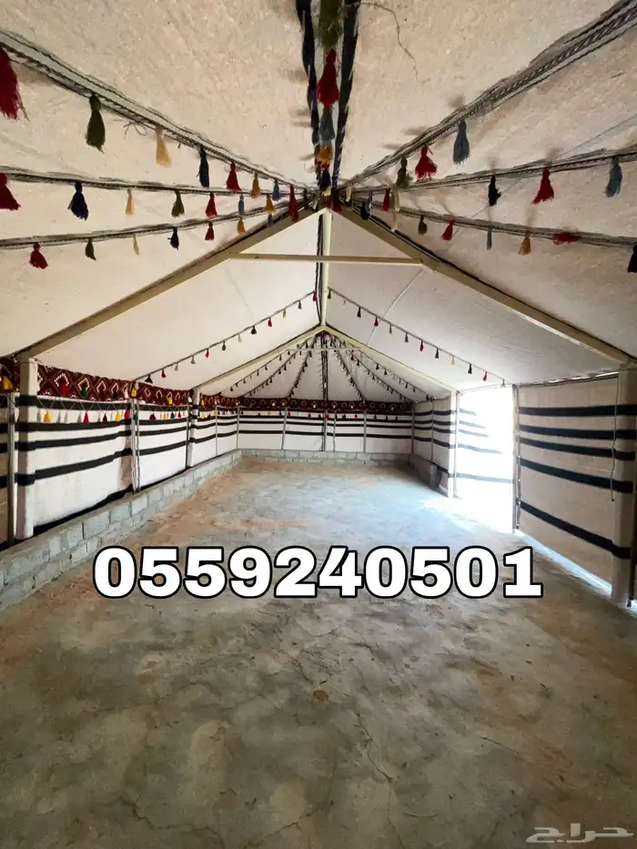 بيوت شعر - بيت شعر ابيض تركي بجميع المقاسات - خيام شعر 14