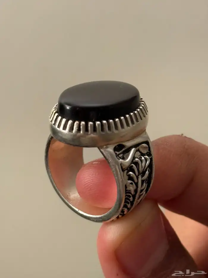 خواتم فضه عقيق للبيع 0