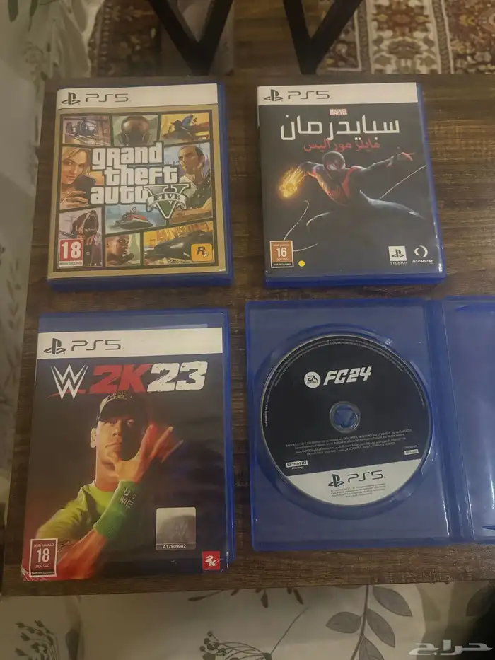 اشرطة سوني فايف (سبايدرمان   قراند   فيفا 24   مصارعه 23 0