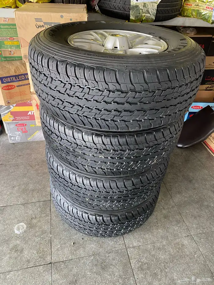 كفرات مقاس 275 70 16 منزل مع الجنوط جيب لند كلوزر 7