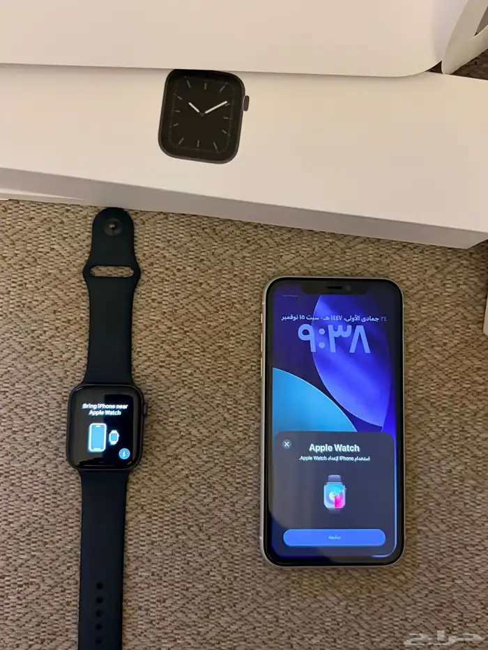 ايفون 11 ذاكرة 256 و ساعة ابل iPhone 11 256GB   Apple Watch 0