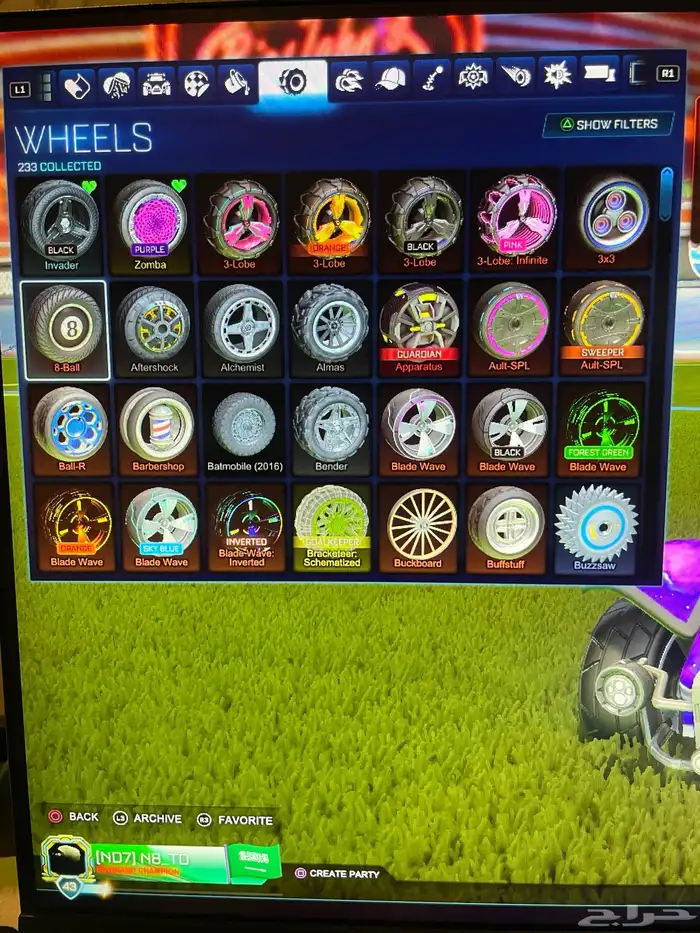 حساب للبيع سوني فيه أشياء نادرة في روكت و فورت 1