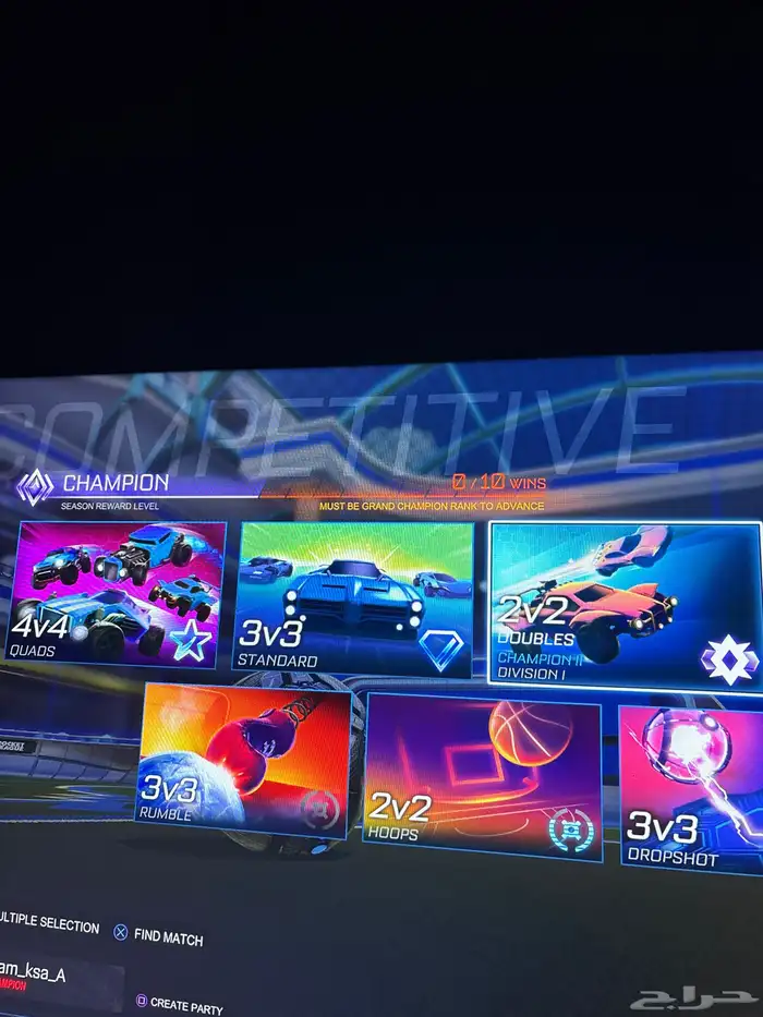 حساب روكيت ليق في قراند  حساب فورت 20