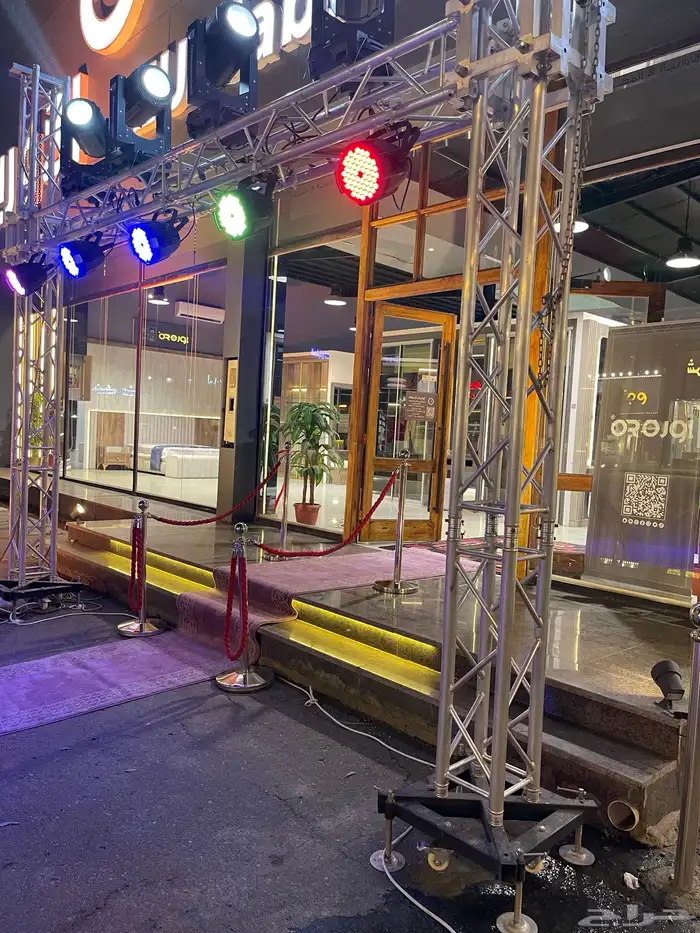 ليازر افتتاح بالونات مهرج سيتي كلر كشافات محلات 18