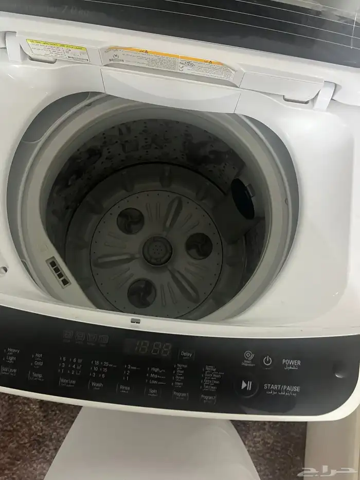 غسالة ماركة ال جي سعة 7 كيلو للبيع 1