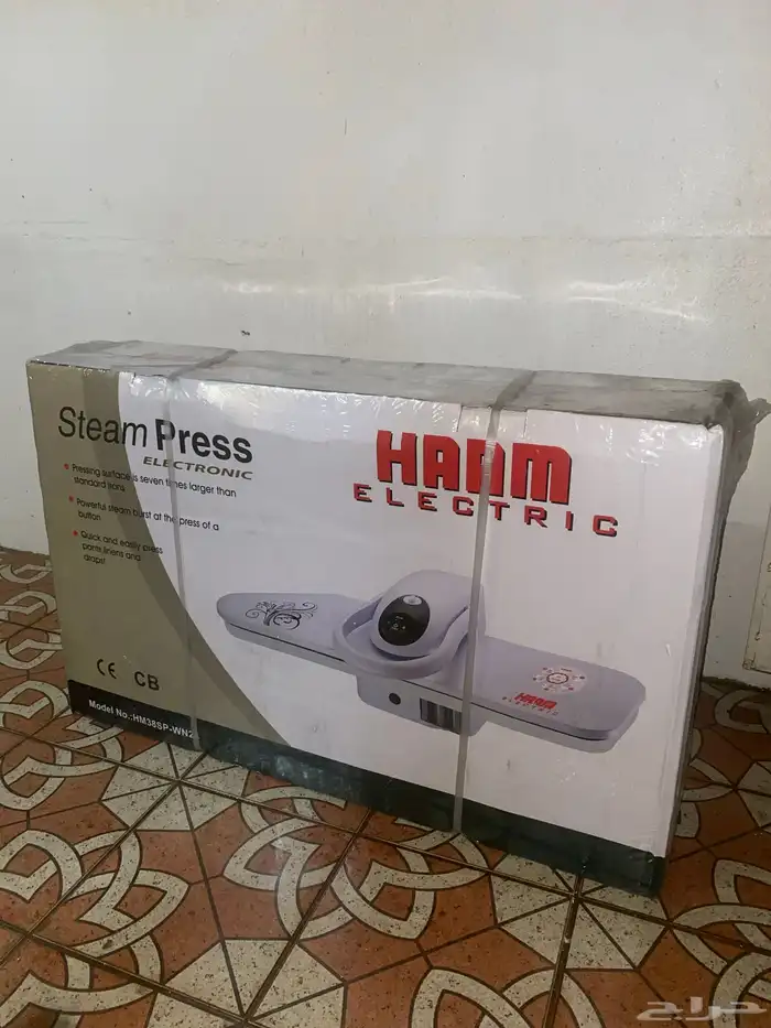 مكوى كبس حجم (38) جديد بكرتونه وقاعدته 0