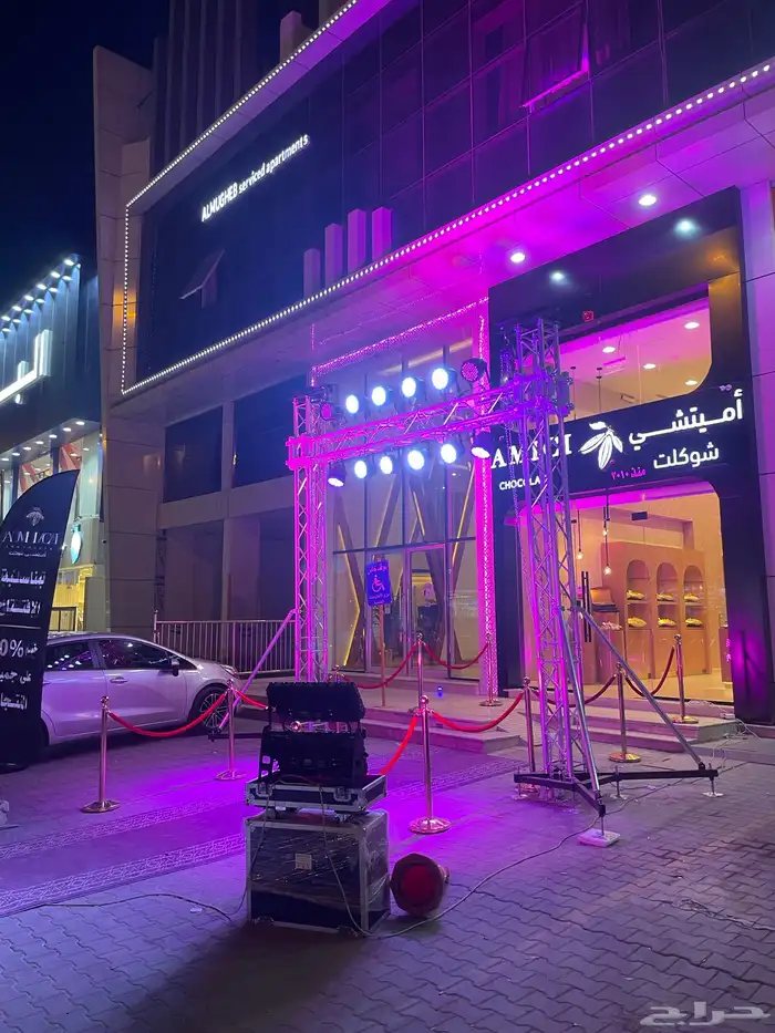 اجهزة افتتاح المحلات انارات وبالونات 3