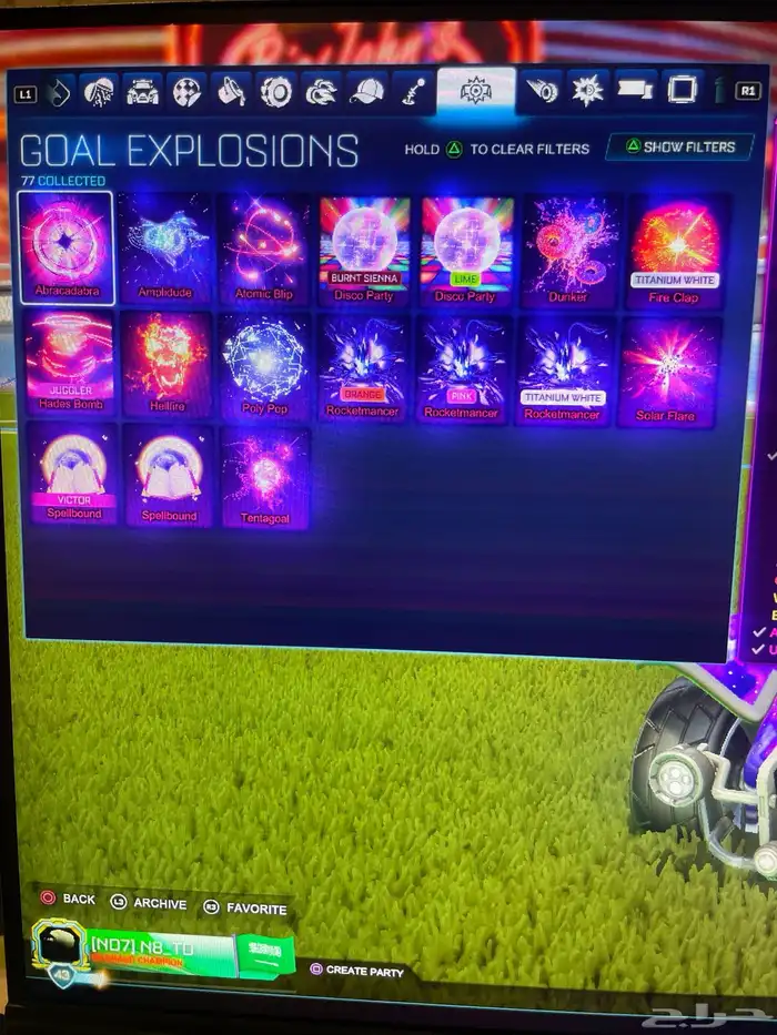 حساب للبيع سوني فيه أشياء نادرة في روكت و فورت 7