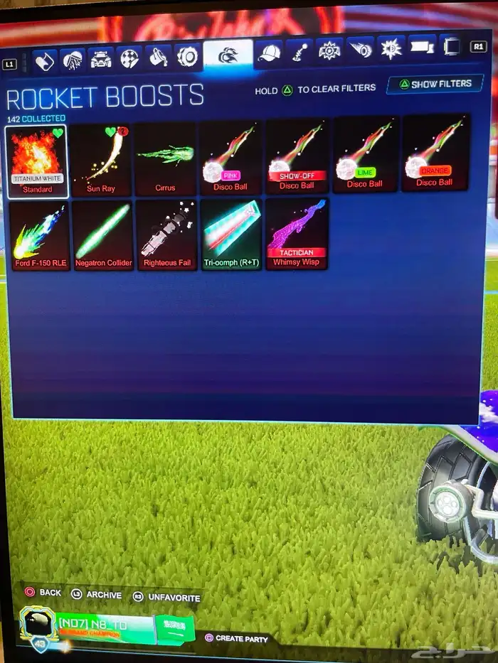 حساب للبيع سوني فيه أشياء نادرة في روكت و فورت 4