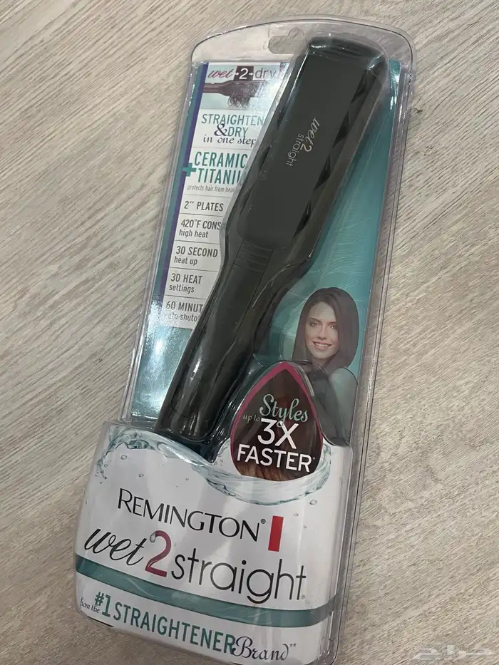 Remington Wet 2 Straight 1 3 4 Inch Flat Iron مكواة شعر 0