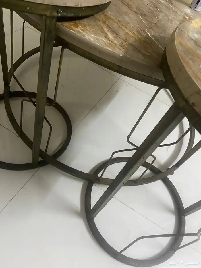 طقم طاولات حديد 1