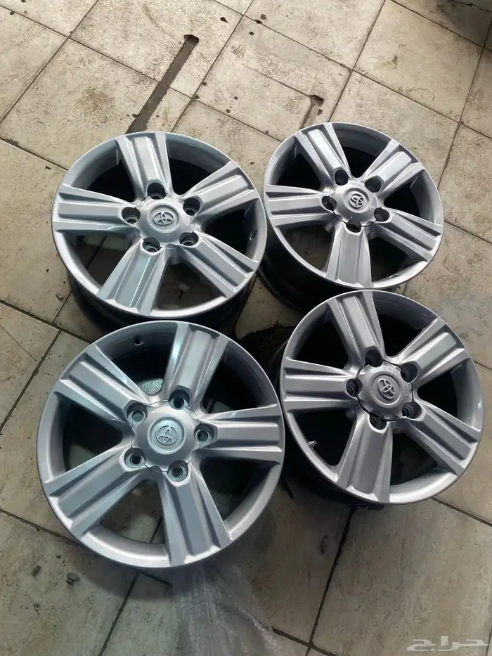 طقم جنوط جيب لندكروزر 2014 مقاس 18 كوبي ون 2