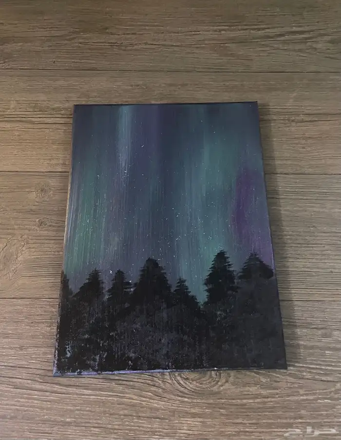 لوحة فنيه الشفق القطبي 0