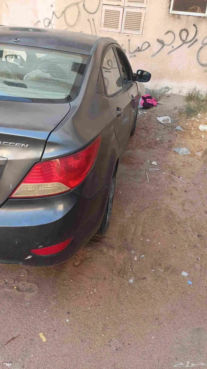 سياره هواندي اكسنت 2013 تماتيك حصلت فيها حدث المكينه سليمه م 2