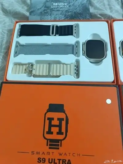 ساعتين ذكيه S9 ULYRA في لونين اسود و فضي حدي في الوحده 75 index