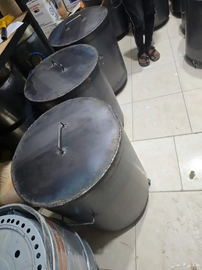 برميل مندي حديد مجلفن تعبيت الرمل جميع الاشكال والمقاسات 8