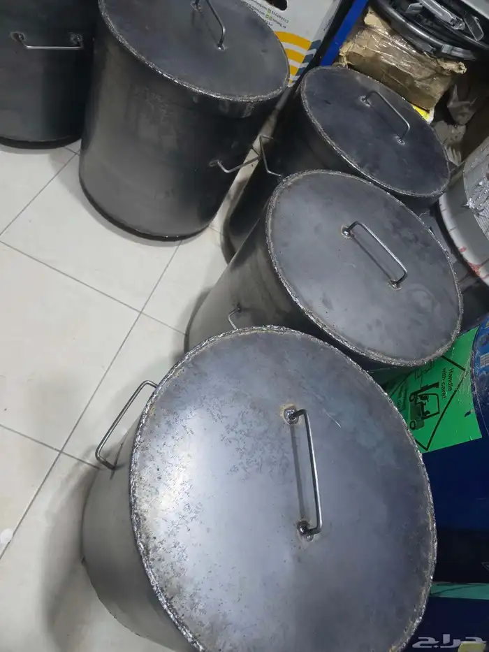 برميل مندي حديد مجلفن تعبيت الرمل جميع الاشكال والمقاسات 7