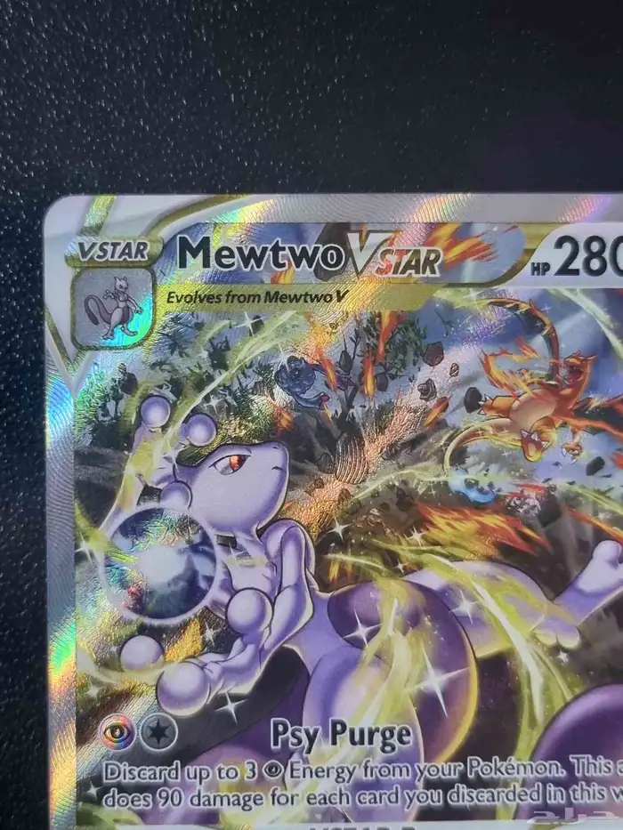 بطاقة Mewtwo Vstar من pokemon crown zenith للبيع 1