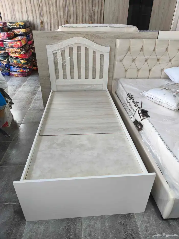 سرير نفر وخشبي مع مرتبة نفر ونص   مع مرتبة متوفر جديد تما 11