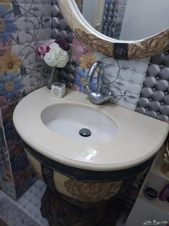 مغسله رخام خطين حار وبارد 1