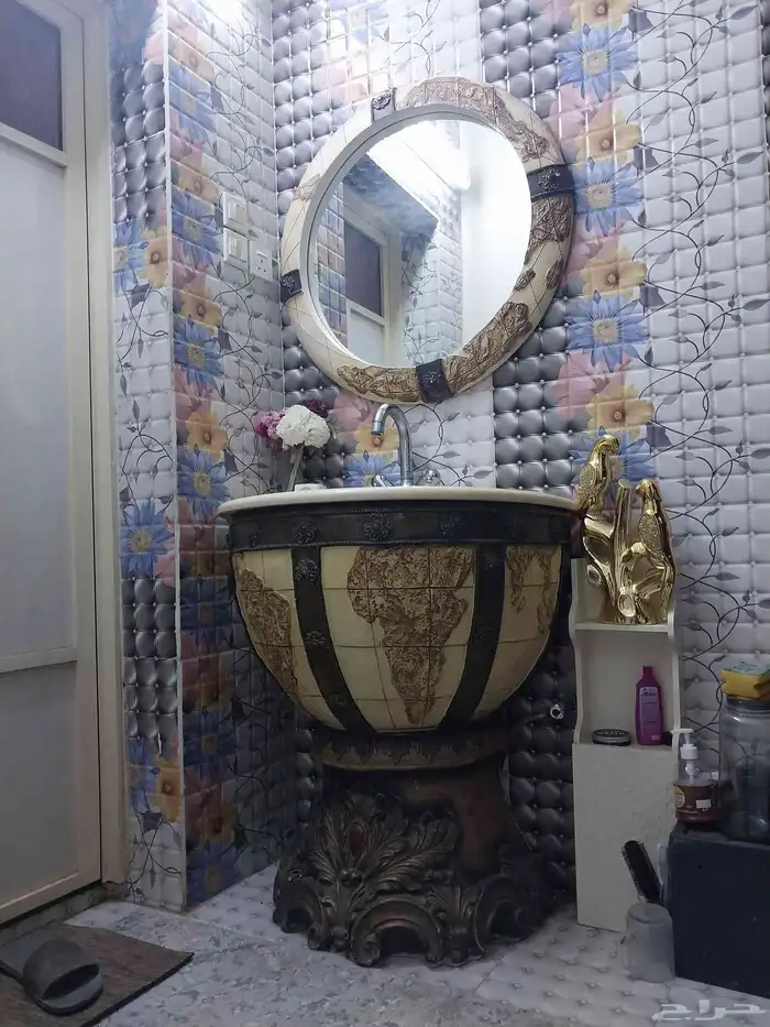 مغسله رخام خطين حار وبارد 0