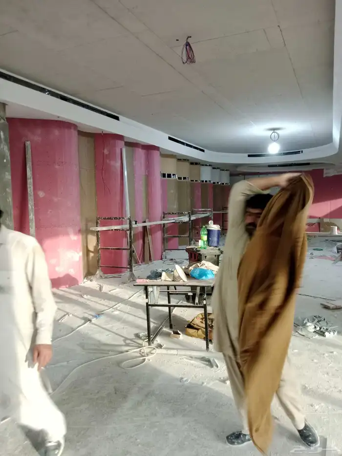 عمل جبس بورد سيمنت بورد سقف مستعار فاصل جبس بورد شيبورد 9