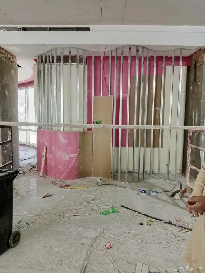 عمل جبس بورد سيمنت بورد سقف مستعار فاصل جبس بورد شيبورد 7