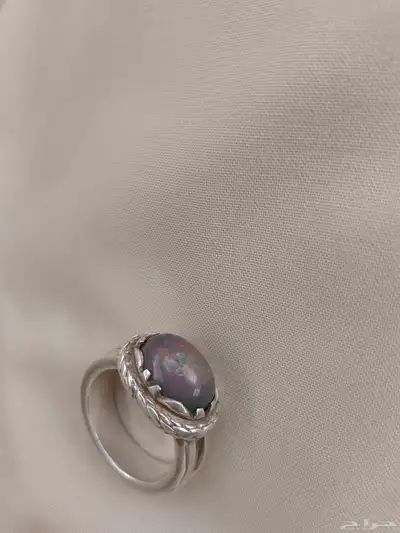 خاتم اوبال فضة ثقيلة index